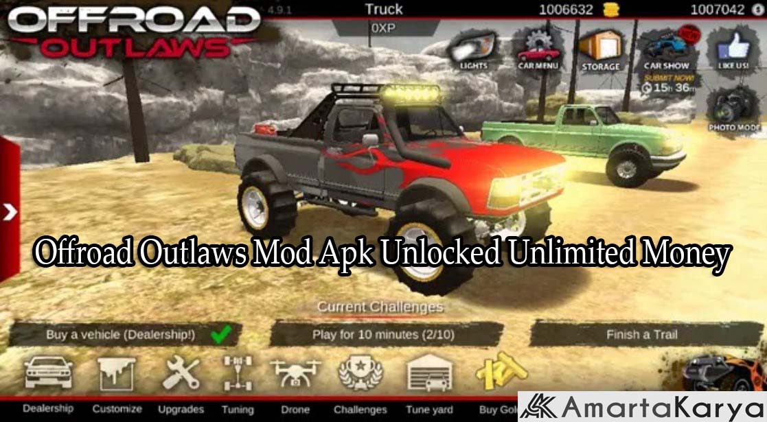 Offroad Outlaws Mod Apk Unlocked Unlimited Money